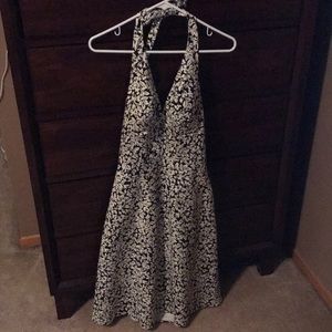Black and White Floral Dress